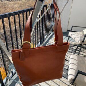 Vintage 1997 Coach SoHo Lafayette Tote Bag - Brown Leather - Made in Costa Rica